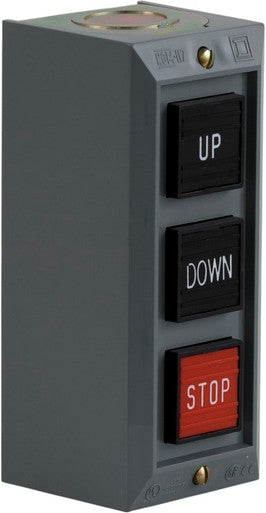 Push Button Control Station; 3 momentary push buttons; UP DOWN STOP; 600 VAC - 9001BG305