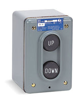Control Station, (2) Momentary Pushbuttons, 2NO, NEMA 4, 5A, 600V, Screw Clamp - 9001BW243