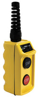 Pendant Push Button Station, 2NO, Yellow, Width: 2.19 in - 9001BW96Y