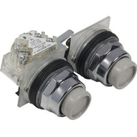 Switch Push Button N.O./N.C. DPST Round Button 10A 600VAC 600VDC Maintained Contact Screw Clamp Panel Mount - 9001KR11UH1