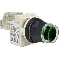 Switch Push Button N.O. SPST Round Button 10A 600VAC 600VDC Momentary Contact Screw Clamp Panel Mount - 9001SK2L38LGGH5