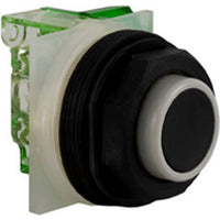 Pushbutton, Non-Illuminated Black No Guard, Momentary, 1NO, 30mm, 10A, 600V, Screw - 9001SKR3BH5