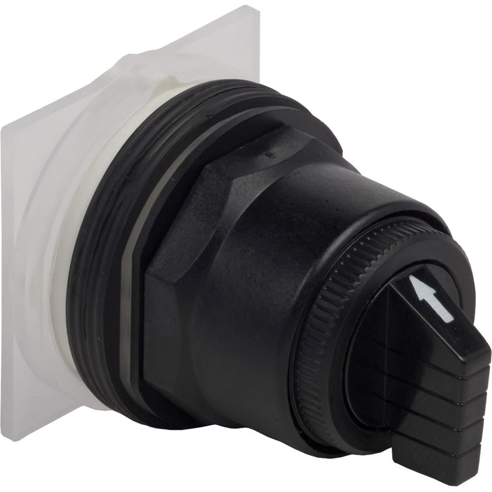 Selector Switch Head, Harmony 9001SK, Plastic, Standard Handle, Black, 30MM - 9001SKS73B