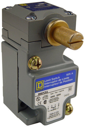 Switch Limit N.O./N.C. SPDT Side Lever Arm Screw Mount 6A 600VAC 600VDC Rotary Screw Clamp - 9007C52B2