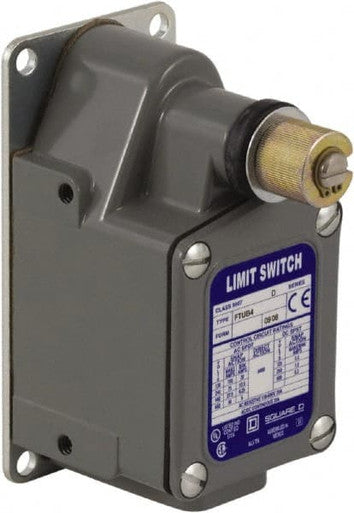 Foundry Duty Limit Switch, No Lever, Rotary, SPDT, 12A @ 600V AC, Actuator Location: Side - 9007FTUB4M11