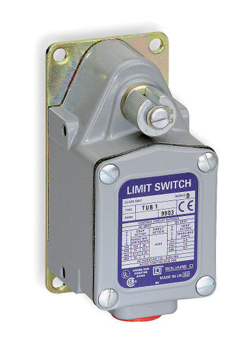 Severe Duty Limit Switch, No Lever, Rotary, SPDT, 20A at 600V AC, Actuator Location: Side - 9007TUB5