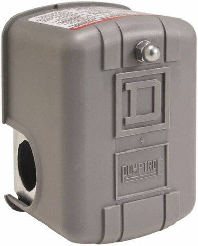 Pressure Switch, Standard, DPST, 1 Ports, 1/4' FNPS, 5 to 80 psi Range, Polypropylene - 9013FYG2J33M4