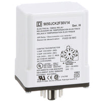 Time Delay Relay Type 9050, Off-delay, DPDT, 240VAC, 10A, Jck Series Series - 9050JCK2F30V14