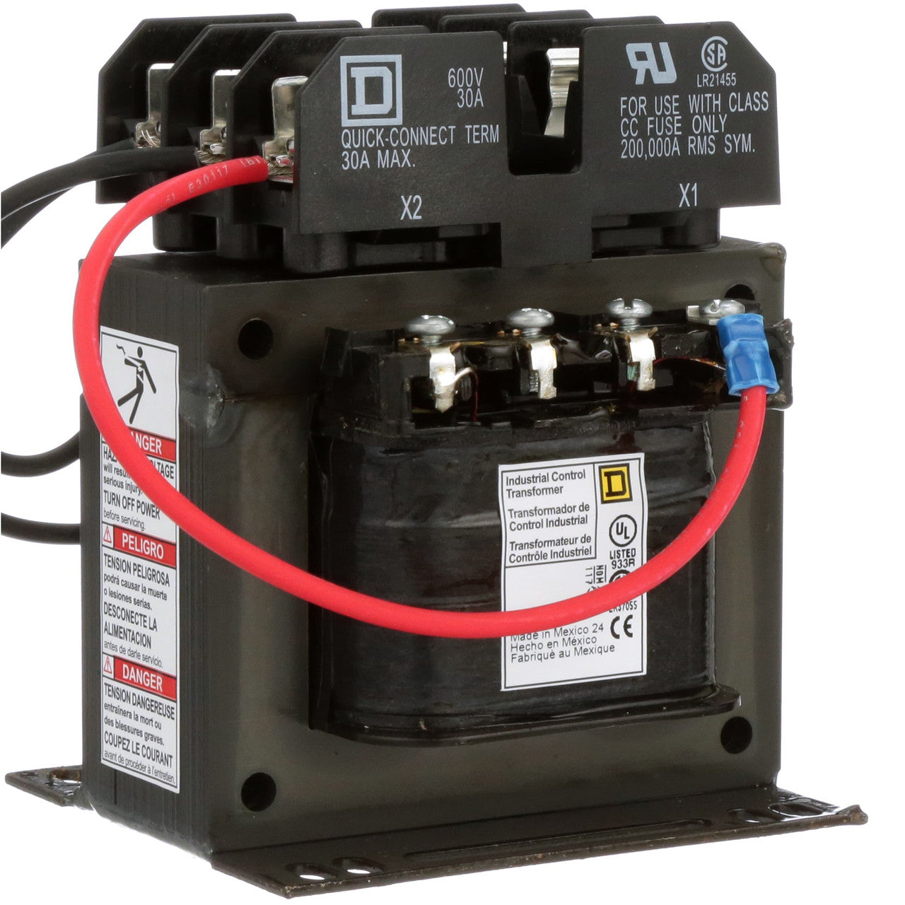 Transformer; 150 VA; 220/440, 230/460, 240/480 V; 110, 115, 120 V; 50/60 Hz - 9070TF150D1