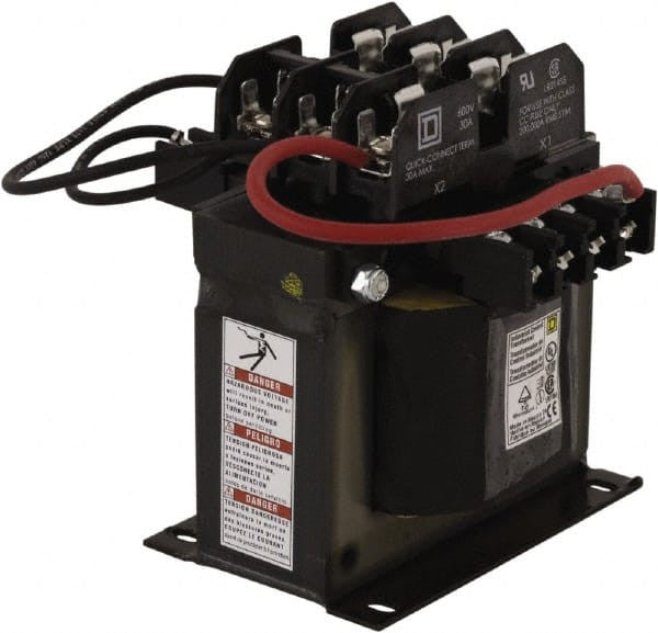 Control Transformer, 300 VA, Not Rated, 12/24V AC, 120/240V AC - 9070TF300D5