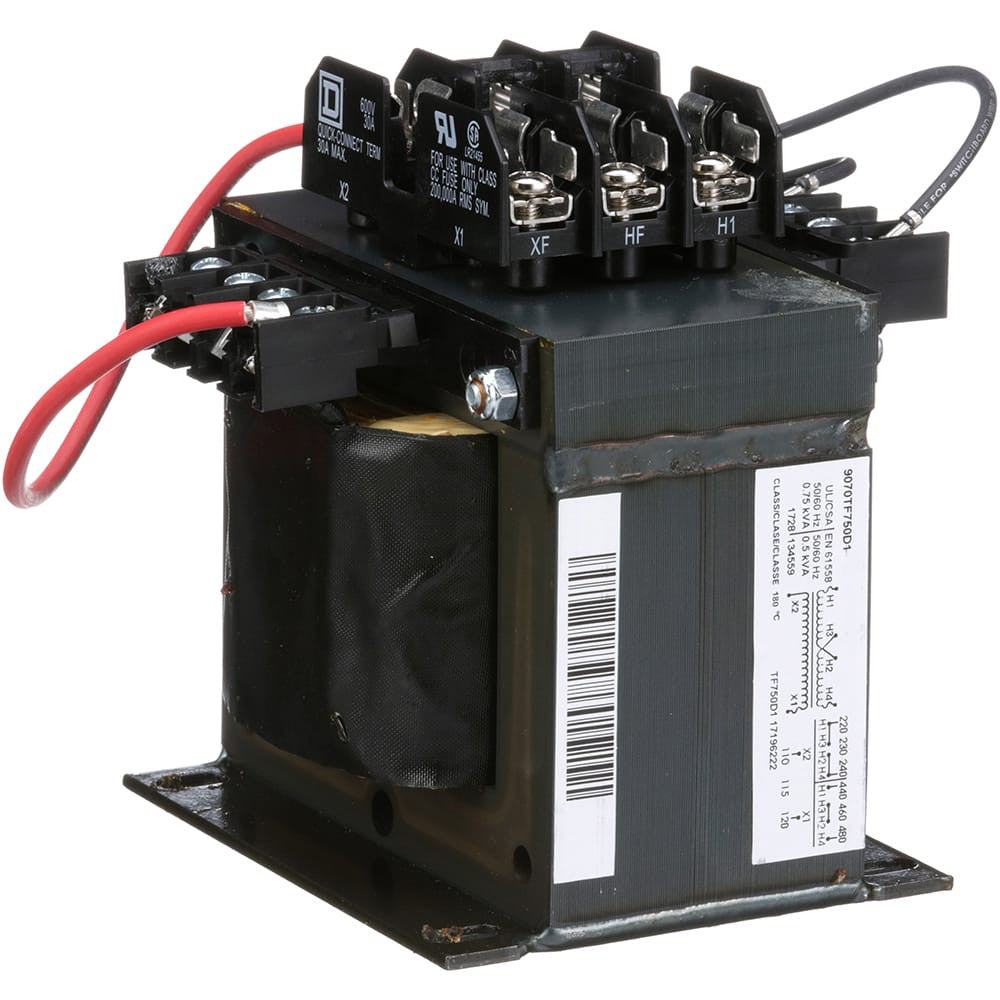 Transformer 750VA 240/480VAC Primary 120VAC Secondary Panel Mount 9070 Series - 9070TF750D1