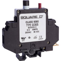 Thermal Magnetic Circuit Protector, NEMA TERMINAL BLOCKS Series, 7A, 1 Pole, 250V AC - 9080GCB70