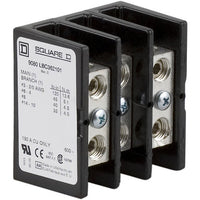 Power Distribution Block, 3 Pole, 150 A Copper, 600 V AC/DC, Surface Mount - 9080LBC362101