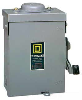 Switch Fusible Gd 240V 60A 2P Nema3R | Square D D222NRB - D222NRB