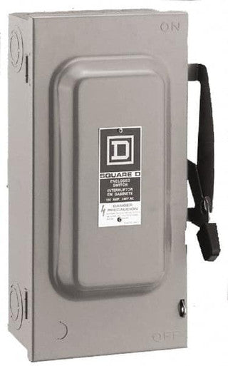 Fusible, Safety Switch, General Duty, 240 V, 2PST, NEMA 1 - D222N