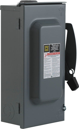 Fusible, Safety Switch, General Duty, 240 V, 3PST, NEMA 3R - D323NRB