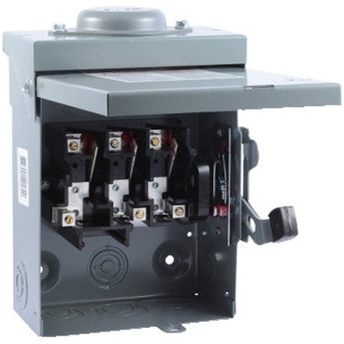 Nonfusible, Safety Switch, General Duty, 240 V, 3PST, NEMA 3R - DU321RB