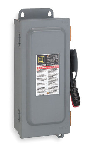 Switch Fusible Hd 240V 400A 2P NEMA12 | Square D H225NAWK - H225NAWK