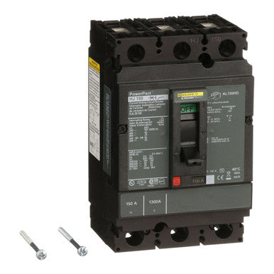 Molded Case Circuit Breaker, POWERPACT H Series, 150A, 3 Pole, 600V AC, 100kA at 240VAC - HJL36150