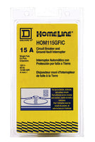 Circuit Breaker, HOM Series, 15A, 1 Pole, 120V AC, 10kA, A Curve - HOM115GFICP