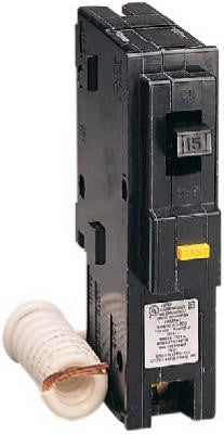 Miniature Circuit Breaker, HOM Series, 20A, 1 Pole, 120V AC, 10kA, A Curve - HOM120GFICP