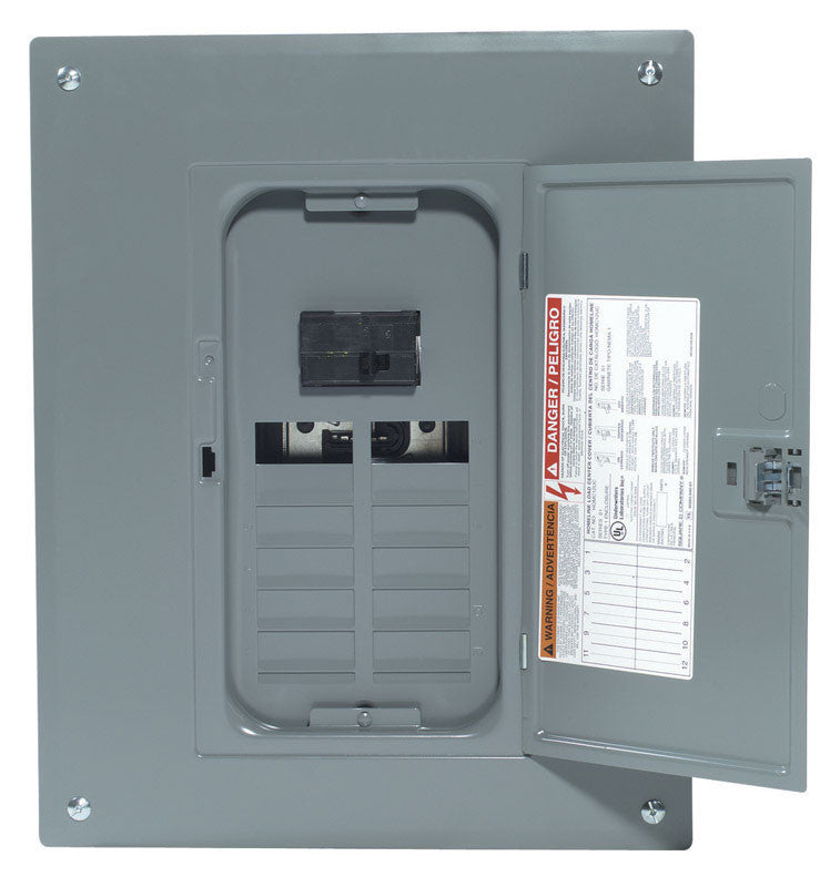 Homeline 100A 12-Space 24-Circuit Indoor Main Breaker Plug-on Neutral Load Center - HOM1224M100PC