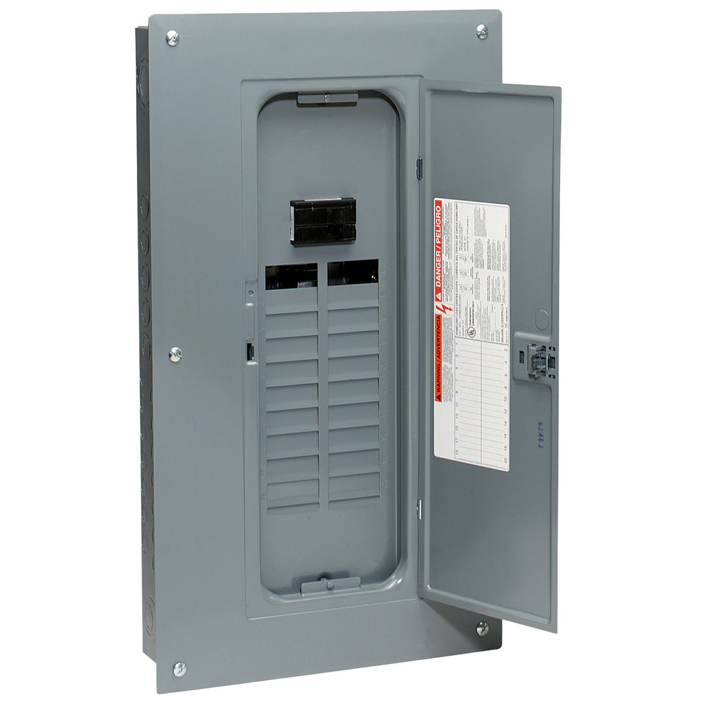 Homeline 100A 20-Space 40-Circuit Indoor Main Breaker Plug-on Neutral Load Center - HOM2040M100PC