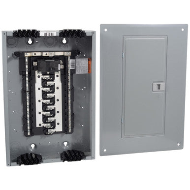 Homeline Qwik-Grip 100A 40-Circuit 20-Space Indoor Main Breaker Plug-On Neutral Load Center - HOM2040M100PQCVP