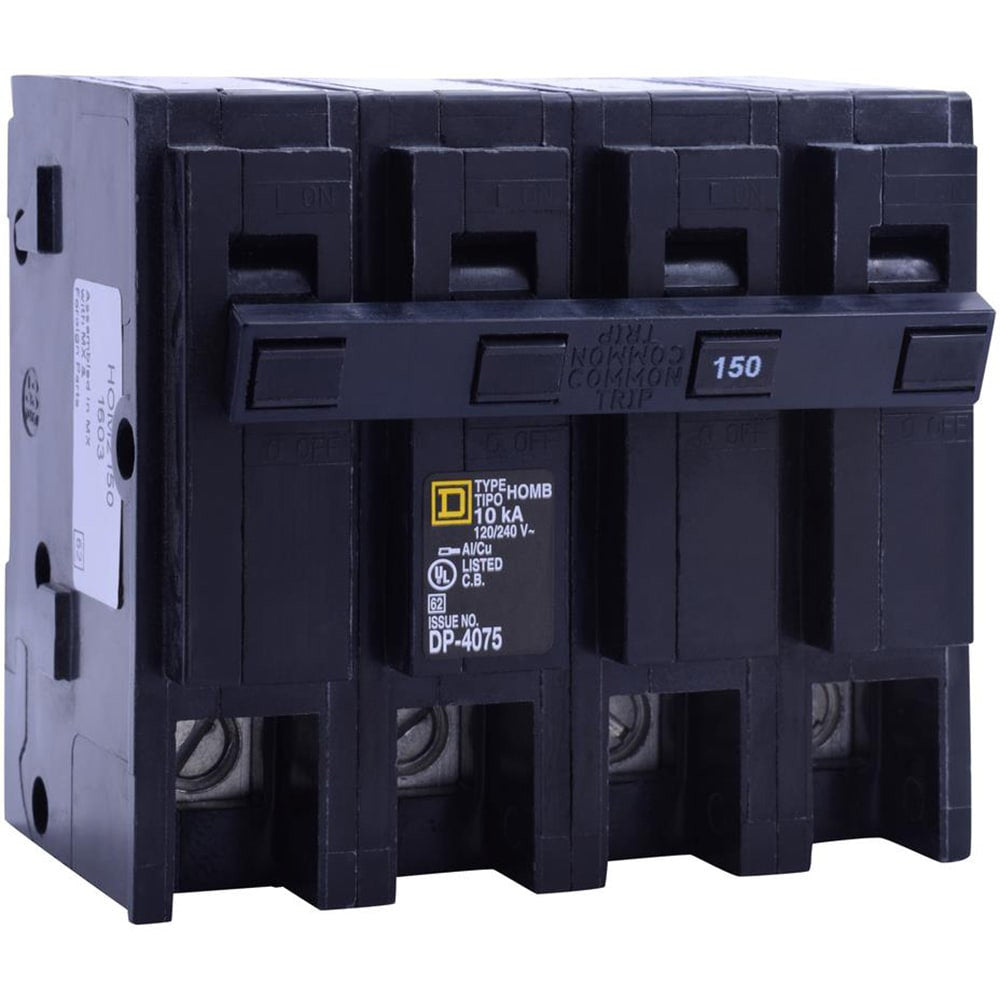 Miniature Circuit Breaker, HOMELINE Series, 150A, 2 Pole, 240V AC, 10kA at 240V AC - HOM2150