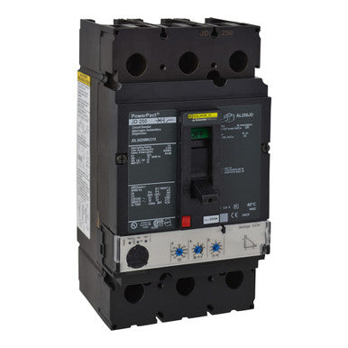 Molded Case Circuit Breaker, POWERPACT J Series, 250A, 3 Pole, 277/480V AC, 25kA at 240V AC - JDL34250WU31X