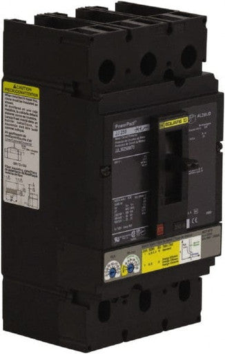 Molded Case Circuit Breaker, POWERPACT J Series, 250A, 3 Pole, 600V AC, 100kA at 240V AC - JJL36250M75