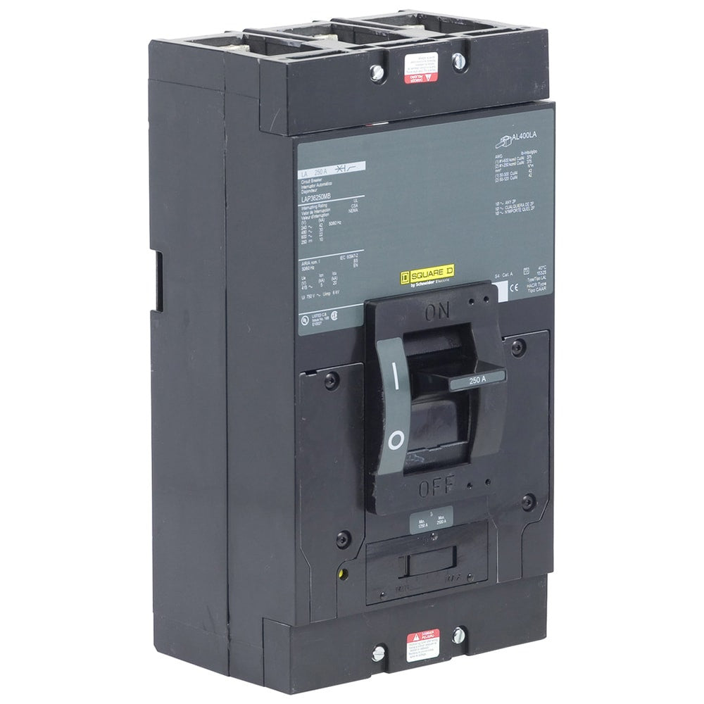 Molded Case Circuit Breaker, LEGACY MCCB Series, 250A, 3 Pole, 600V AC, 42kA at 240VAC - LAP36250MB