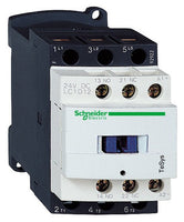 Power contactor, 3 pole, 12 A, 400 V, 3 Form A (N/O), coil 24 VDC, screw connection, LC1D12BL - LC1D12BL