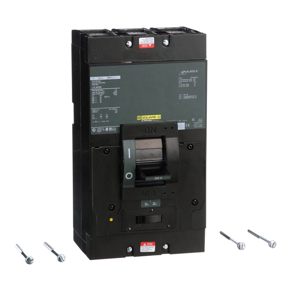 Molded Case Circuit Breaker, LEGACY MCCB Series, 300A, 3 Pole, 600V AC, 65kA at 240VAC - LHL36300
