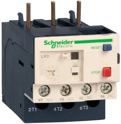 Compensated relays with manual or automatic reset, with relay trip indicator, for AC or DC. - LRD32