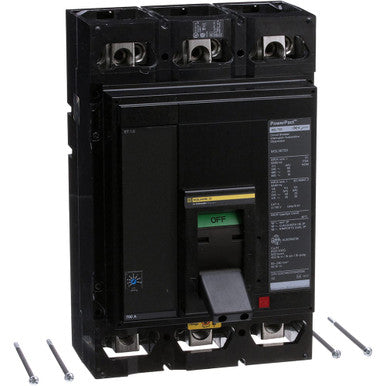 Molded Case Circuit Breaker, POWERPACT M Series, 700A, 3 Pole, 600V AC, 65kA at 240V AC - MGL36700