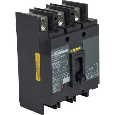 Molded Case Circuit Breaker, POWERPACT Q Series, 100A, 3 Pole, 240V AC, 10kA at 240V AC - QBM32100TN