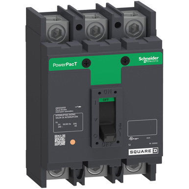 Molded Case Circuit Breaker, POWERPACT Q Series, 225A, 3 Pole, 240V AC, 25kA at 240V AC - QDL32225YP