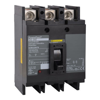 Molded Case Circuit Breaker, POWERPACT Q Series, 200A, 3 Pole, 240V AC, 65kA at 240V AC - QGM32200TN
