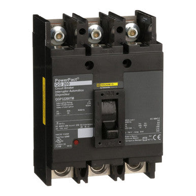 Molded Case Circuit Breaker, POWERPACT Q Series, 200A, 3 Pole, 240V AC, 65kA at 240V AC - QGP32200TM