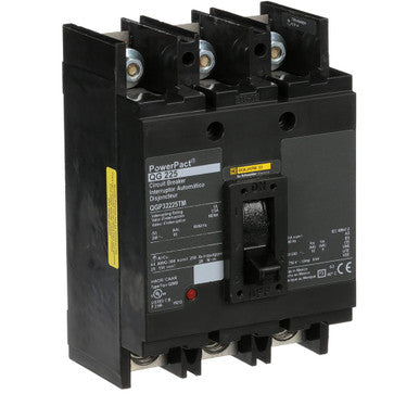 Molded Case Circuit Breaker, POWERPACT Q Series, 225A, 3 Pole, 240V AC, 65kA at 240V AC - QGP32225TM