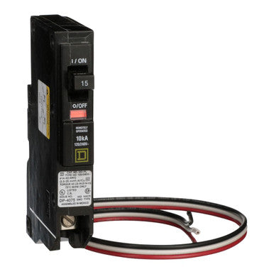 Miniature Circuit Breaker, QO Load Centers, QO Load Center Accessory Use With, 15A, 1 Poles - QO115PL