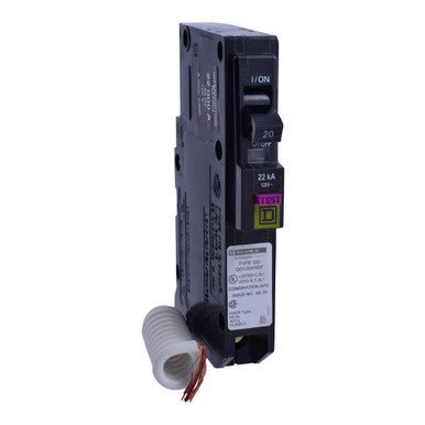Miniature Circuit Breaker, QO Series, 20A, 1 Pole, 120V AC, 22kA at 120V AC - QO120VHDF