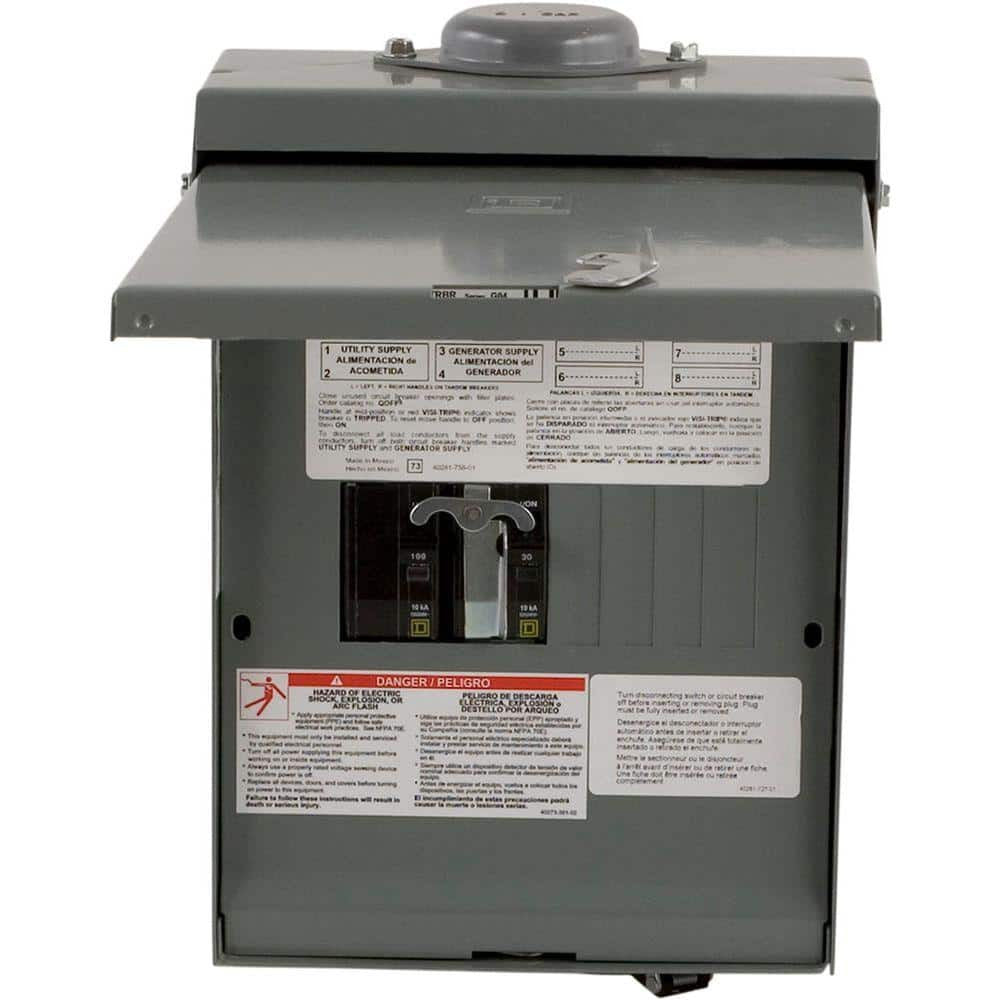 Qo mb Gen Panel Transfer 100/30A 4SP 8CT | Square D QO1DM10030TRBR - QO1DM10030TRBR