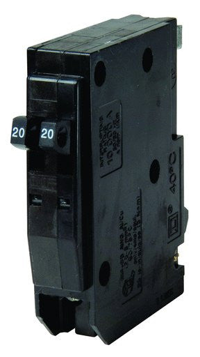 Miniature Circuit Breaker, QO Series, 30A, 1x1, 1x1 Pole, 240V AC, 10kA at 120/240V AC - QO2030