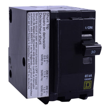 Miniature Circuit Breaker, QO Series, 25A, 2 Pole, 120/240V AC, 10kA at 120/240V AC - QO2251021