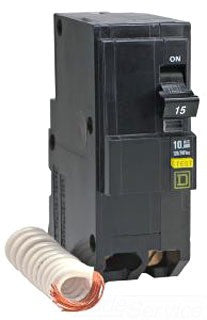 Miniature Circuit Breaker, QO Series, 40A, 2 Pole, 120/240V AC, 10kA at 120/240V AC, A Curve - QO240GFI