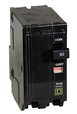 Miniature Circuit Breaker, QO Series, 60A, 2 Pole, 120/240V AC, 10kA at 120/240V AC - QO260C