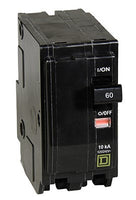 Miniature Circuit Breaker, QO Series, 60A, 2 Pole, 120/240V AC, 10kA at 120/240V AC - QO260C