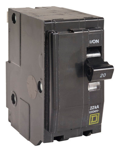 Miniature Circuit Breaker, QO Series, 60A, 2 Pole, 120/240V AC, 22kA at 120/240V AC - QO260VH